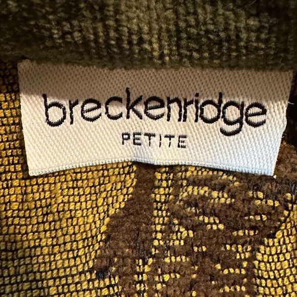 VintageWomen's Y2K Breckenridge Zebra Animal Safari Jacket Pattern Size Petite L - Picture 3 of 11